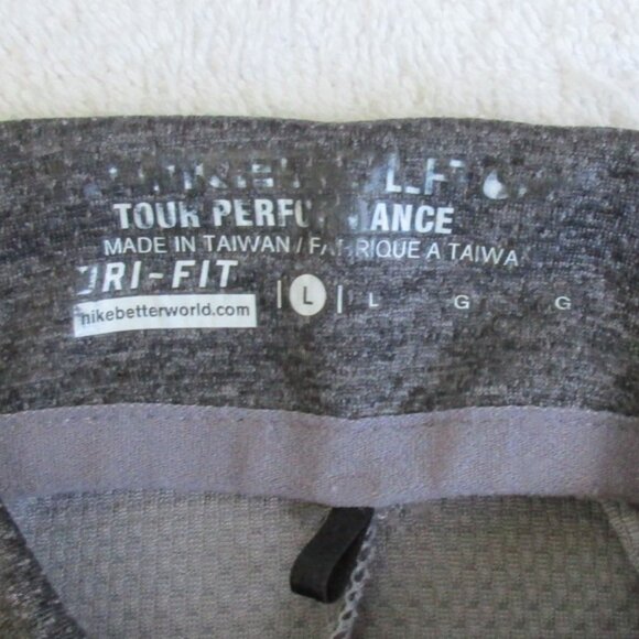 NIKE Top Size Large Gray Dri Fit Pullover 1/4 Zip - Picture 10 of 10